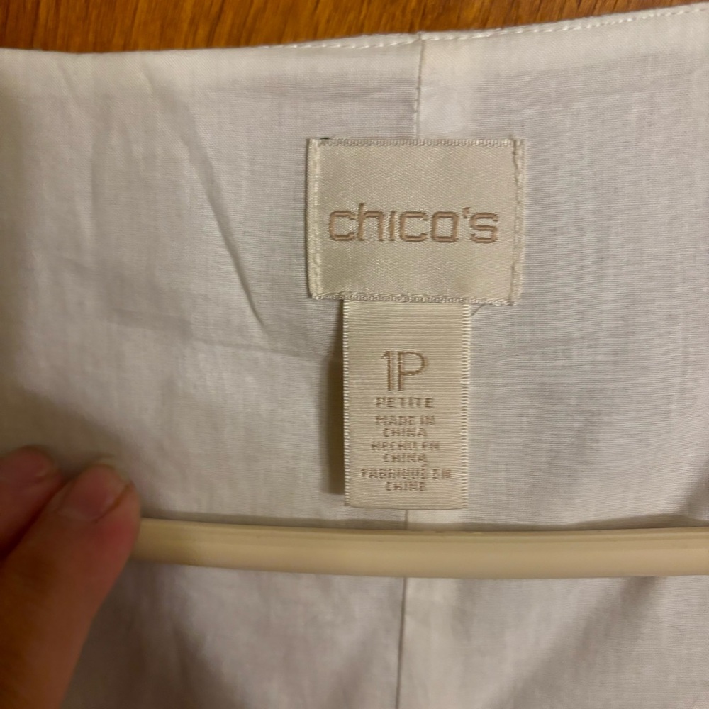 Chico's Petite Embroidered-Trim Maxi Dress Size M Petite - Picture 2 of 5